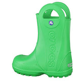 crocs - Botas de Lluvia para niños, Ligeras, Resistentes al Agua, Verde césped, 14 MX M Niñito