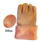 Welding Jacket Leather Apron Guantes de trabajo Guantes de soldador de cuero Anti-Heat Guantes de seguridad for soldar Guantes de protección de metal for soldar wear-resistant, anti-scalding, flame re