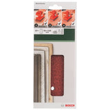 Bosch Home and Garden 2609256B07 - Juego de 10 hojas de lijado para lijadoras orbitales 93 x 230, 4 x 60, 4 x 120, 2 x 180