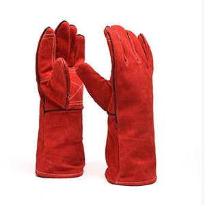 Guantes De Soldador, Guantes De Cuero For Soldadores Mecánicos, Protección Laboral, Soldadura A Alta Temperatura, Guantes De Aislamiento Extendido