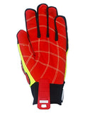 Magid Glove & Safety TRX647S T-REX TRX647 Anti-Slip Palm Impact Gloves - Cut Level A4, Hi/Vis Green, Small, HPPE