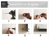 RuoFeng Clavos de acero inoxidable para montaje en pared, soporte de cristal, 12 unidades (25 x 100 mm)