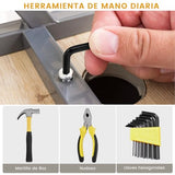 HOYRR Caja de Herramientas,Paquete de 88 Piezas Caja de Herramientas,Herramientas,Kit de Herramientas,Kit de Herramientas Manuales Universales para el Hogar,Adecuado para uso Doméstico.(88 Piezas)