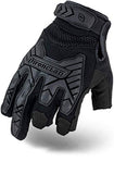 Ironclad Guantes tácticos de gatillo de impacto, cumplen con la TAA, lo mejor para militares, policías, airsoft, paintball, lavable a máquina, tamaño XS-XXXXL (1 par), negro (IEXT-FRIBLK-04-L), grande