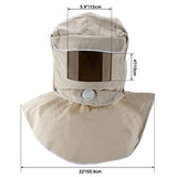 Color blanco arena explosión capucha lona chal tapa sandblaster máscara anti polvo máscara de protección facial casco protector