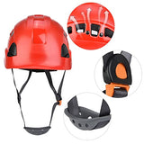 Pinsofy Casco de protección Industrial, Casco de Seguridad, Resistente a Altas temperaturas, cómodo de Llevar para espeleología(28 * 21 * 18cm-Rojo)