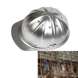 KZXCTG Casco de Aluminio Casco de Trabajo Casco Protector Ajustable Casco de construcción con Correa de cincha de 4 Puntos Casco de construcción con Casco Ajustable