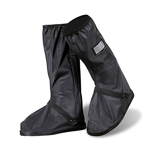 Zapatos Impermeable Protector Lluvia Antideslizante Negra XL Negro