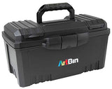 ArtBin Caja de Herramientas con Compartimentos Gemelos en la Parte Superior, 43,2 cm, Negro, 4 uds. por Paquete