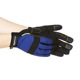 AmazonBasics Enhanced Flex Grip Work Gloves, Blue, XXL