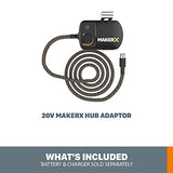 Worx WA7151 MAKERX HubX Fuente de alimentación y adaptador de herramientas con puerto USB