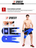 SPORTIFY Rodillera de Compresión para Estabilidad y Alivio del Dolor de Rodilla de Neopreno con Arillo de Gel Integrado para Soporte de Rótula Meniscos de las Rodillas Transpirable para Correr, Basketball, Spinning, Gimnasio, Crossfit, Pilates. Muslera Me