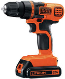 BLACK+DECKER Taladro/Atornillador 20V con 18 Accesorios LD120BH-B3