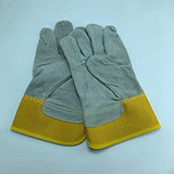 NC - Guantes de trabajo de piel de vacuno para soldadores,