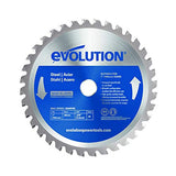 Evolution Power Tools - Hoja de sierra de corte, acero inoxidable