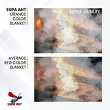 Supa Ant Fire Blanket-Suppression Blanket & Emergency Fire Blanket Safety Cover For Kitchen,Fireplace,Camping-Fiberglass Fire Blanket Flame Retardant-Fire Blanket for EmergencySurvival-2 Pack(39"x39")