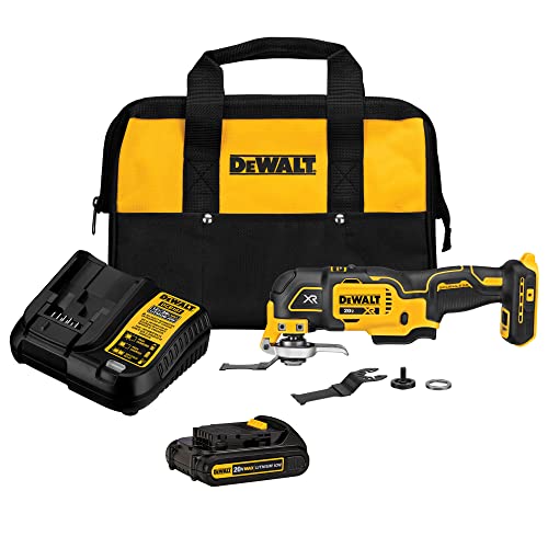 Juego de herramientas oscilantes DEWALT Max XR de 20 V de 3 velocidades (DCS356C1).