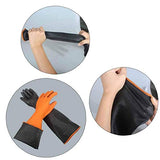 Guantes de protección de goma resistentes guantes de trabajo guantes de seguridad química guantes de trabajo desgaste ácido y aceite 35 cm