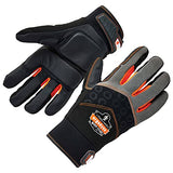 Ergodyne ProFlex 9001 - Guantes de trabajo con protección contra impactos de dedo completo, tamaño mediano, color negro