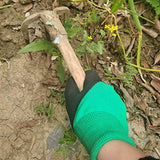 Guantes de jardinería para mujer, 12 pares de guantes de jardín con revestimiento de goma de tamaño mediano para mujer, guantes de trabajo protectores transpirables duraderos que se adaptan a la mayoría (mediano)