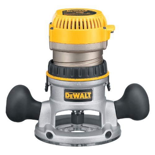 DEWALT Router Rebajadora Fresadora Circular de 1/2 - 1/4 Pulgadas (6.35mm - 13mm) de Diametro 750W DW616