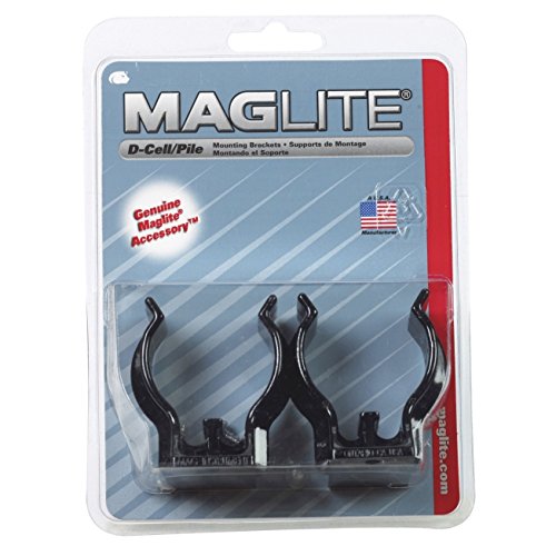 Maglite ASXD026 D-Cell Mag Flashlight Mounting Brackets by Mag-Lite