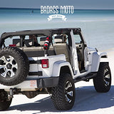 Badass Moto Soporte para extintor compatible con Jeep Wrangler 1965-2021 JK JKU JL TJ CJ Roll Bar. Fácil 1 Min. No se instalan herramientas. Hardware de acero inoxidable. Accesorios, Regalos. El extintor no está incluido