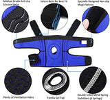 NEENCA Rodillera con estabilizadores laterales y almohadillas de gel para rótula, rodilleras de compresión ajustables para dolor de rodilla, desgarro de menisco, ACL, MCL, artritis, alivio del dolor en las articulaciones, recuperación de lesiones, hombres