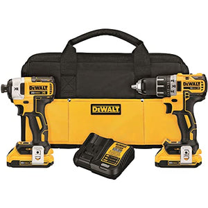 DEWALT Kit Taladro Atornillador 20V MAX* XR S/Carb DCK283D2