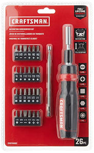 CRAFTSMAN CMHT68001 - Destornillador de trinquete, juego de 26 piezas