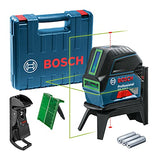 Bosch Trípode de Construcción BT 150, Nivel Láser Verde Combinado GCL 2-15G Professional