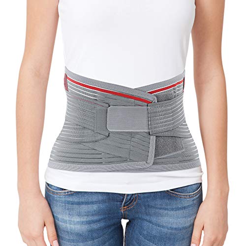 ORTONYX Lumbar Support Belt Lumbosacral Back Brace – Ergonomic Design and Breathable Material - XS/M (Waist 26