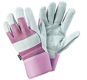 FZTEY Guantes de jardín para mujer, a prueba de espinas, para niños, mujeres, 7 (S, rosa)