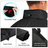 Traje, ropa de lluvia TideWe impermeable, transpirable, ligero (color negro, talla S)