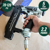 Metabo HPT Brad Nailer Kit | Neumático | Calibre 18 | Acepta clavos Brad de 5/8 a 2 pulgadas | NT50AE2