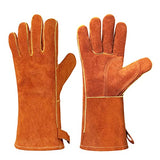 Welding Jacket Leather Apron Guantes de soldadura Guantes de soldador de cuero de invierno resistente a alta temperatura resistente al desgaste wear-resistant, anti-scalding, flame retardant