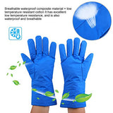 Guantes Criogénicos Guantes Criogénicos Calientes -200 ℃ a -360 ℃ Resistente a Bajas Temperaturas Prueba de Frío Nitrógeno Líquido Protección con Puño Largo Uso de las Manos