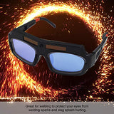 Extaum Solar Powered Auto Oscurecimiento Soldadura Goggle M?scara Lente Ancho Casco Soldador Gafas PC Lens Ojo Gafas para Protecci?n de Soldadura Soldadura por Arco Soldadura de Pulido