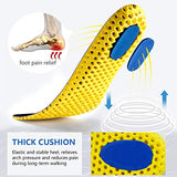 3 pares de plantillas elásticas de absorción de impactos para zapatos transpirables de panal de abeja para zapatillas de deporte, plantillas de repuesto para hombres y mujeres, Men US 8-12