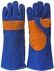 JIAHE115 Mini Guantes Use Guantes Largos a Prueba de Fuego Guantes Soldador Soldadura Guantes de protección más Jiatuo a Prueba de Fuego Desgaste, Guantes de Trabajo de Calor Aislamiento Soldador