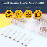 Hilitchi - Resistencia fotoresistor (210 unidades, resistencia a la luz, función de la luz, 5 mm, GM5539 5539)