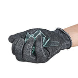 Vgo - 1 par de guantes resistentes a los cortes, forro anticorte HPPE, protección de manos, nivel EN388 E, nivel ANSI A6 (talla XL, gris, HY3594)