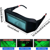 EYGRANG Gafas de Soldadura de oscurecimiento automático Solar, Herramienta Protectora, Casco de Soldador, Gafas Protectoras, Accesorio para Gafas