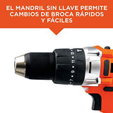 BLACK+DECKER HP14-B3 Taladro Percutor Inalámbrico Ion de Litio 14.4V