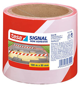 TESA 58137-00000 - Cinta adhesiva (Rojo, Color blanco)