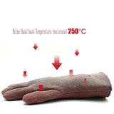 Guantes ignífugos Resistencia térmica a prueba de calor de los guantes de aislamiento de 250 ° Resistencia térmica a alta temperatura de los guantes ignífugos