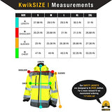 KwikSafety Agent y Galaxy SoftShell Chaqueta de seguridad clase 3 de alta visibilidad estándar y patrón premium | S a 3XL, Galaxy - Ribete reflectante de alta calidad y bolsillo para brazo de identificación, 1 unidad, Large