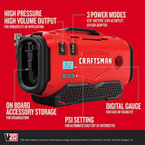 CRAFTSMAN Inflador V20, solo herramienta (CMCE520B), rojo