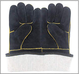 QQX Guantes de Soldador de Estilo Deportivo 16 IN Guantes Largos, Seguros y duraderos, Guantes de Soldadura Resistentes al Calor, Mitones for soldadores/Chimenea/Camping/Cocina/Jardinería