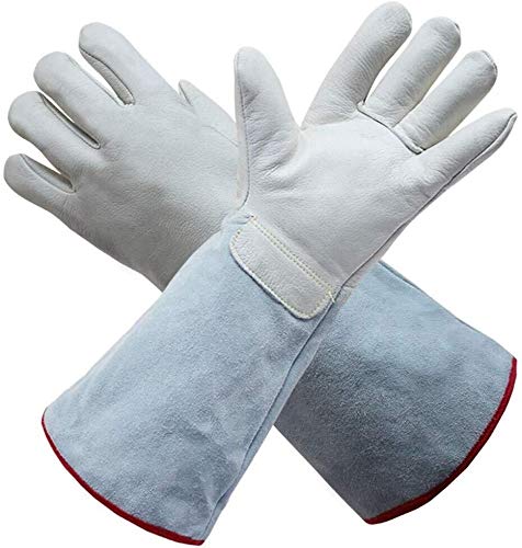 AXZHYX Barandilla de la Personalidad de los hogares Ácido Anti-corrosión y Guantes alcalinos Guantes de protección química Laboratorio Acolchada Resistente Productos de Seguros (Size : 26cm)